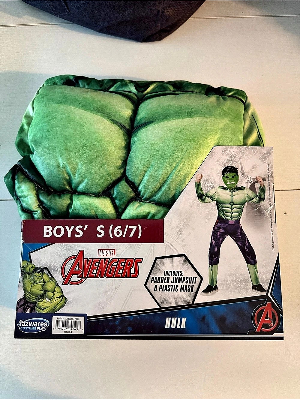 Marvel Hulk Boys Size 6/7 Superhero Costume NWT